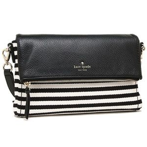 Kate Spade Black&White Cobble Hill Striped Bag